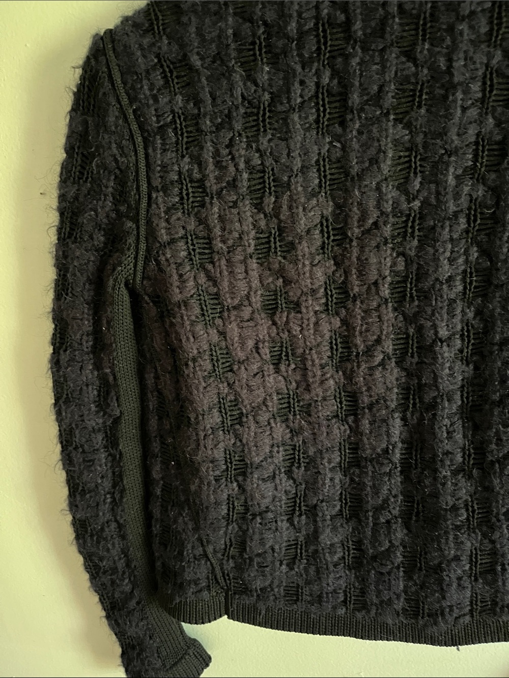 Maje Garcon Cable Knit Crop Cardigan Jacket - Picture 10 of 16